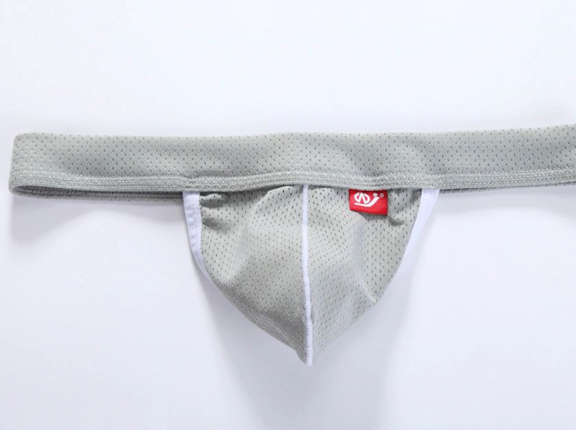 Męskie Sexowne Siateczkowe Stringi i Jockstrapy w Jednym - M