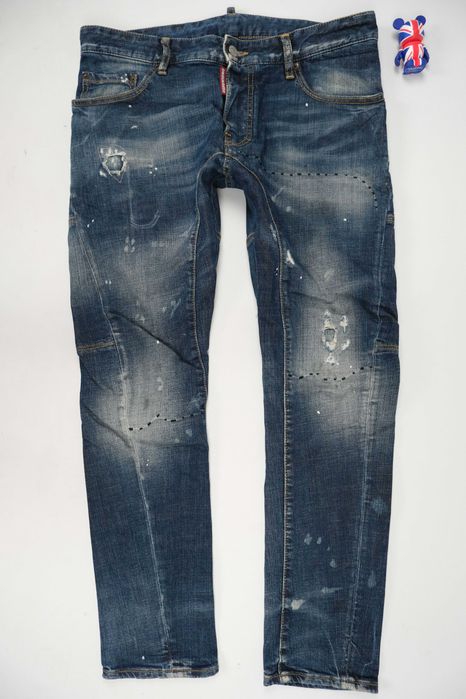 Dsquared2 tidy biker jean męskie jeansy  r 48