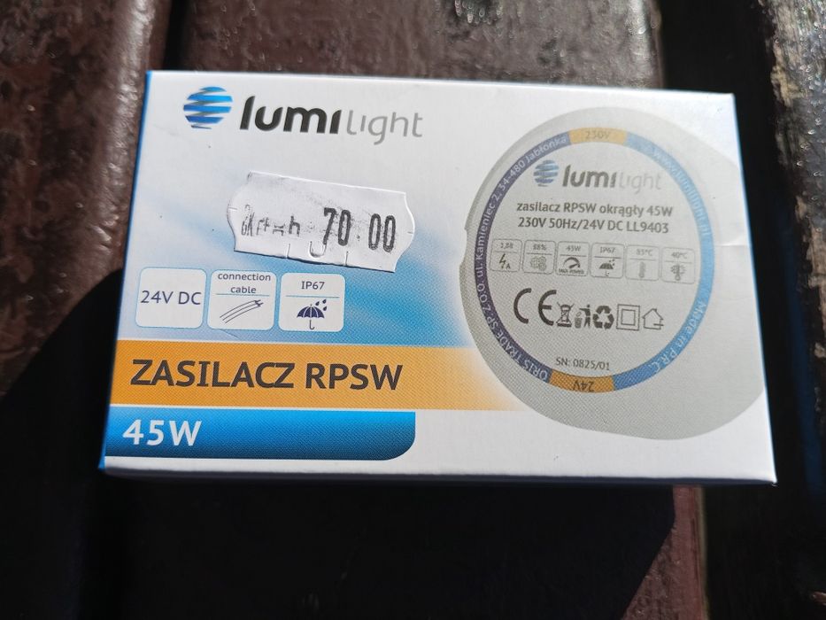 Zasilacz LED 24V 45W dopuszkowy nowy