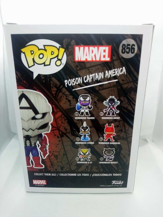 Funko Pop Marvel Venom Poison Captain America PIAB Exclusive