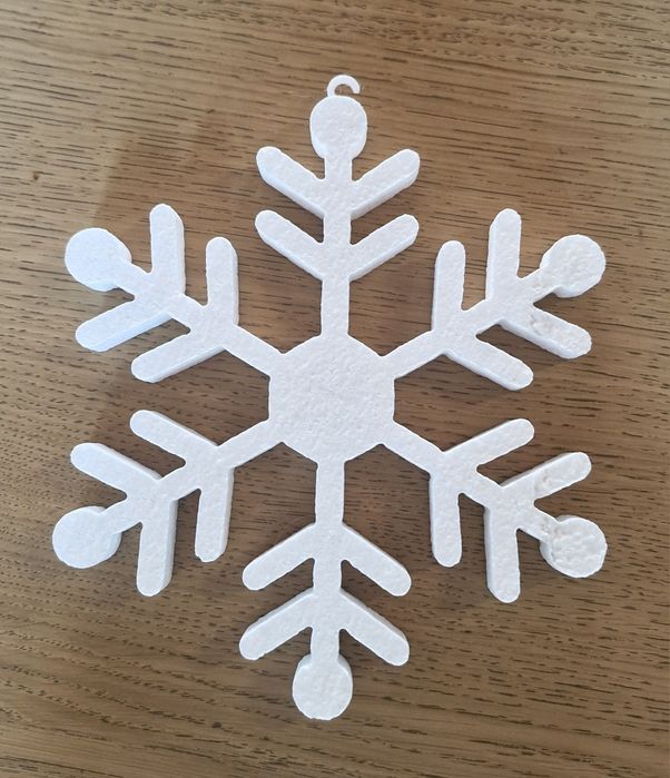 Śnieżynki I płatki styropianowe