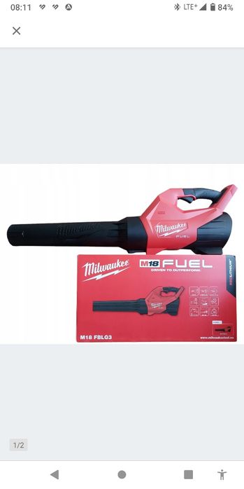 Dmuchawa akumulatorowa plus dysze Milwaukee 3,5 kg