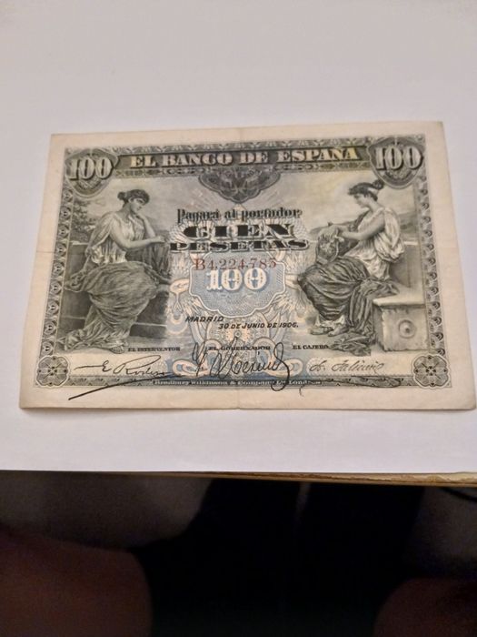 Vendo nota 100 pesetas 1906