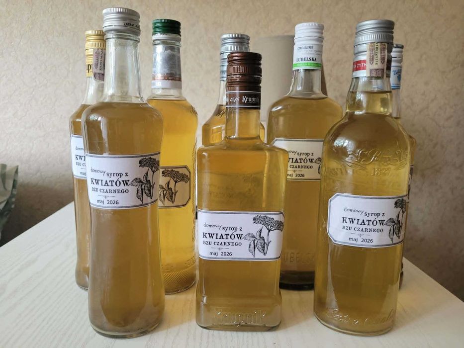Syrop z kwiatów czarnego bzu domowy 500 ml 2026r