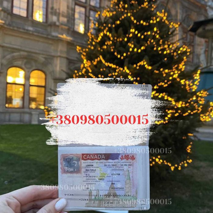 Вклейка візи, Канадська віза, Віза в Канаду