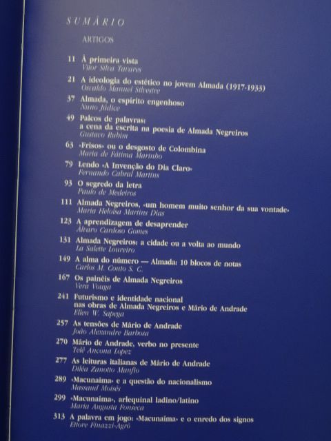 Colóquio Letras 149/150 Almada Negreiros - Mário de Andrade