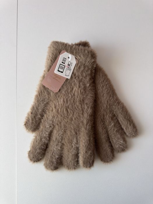 Жіночі подвійні рукавички з норки