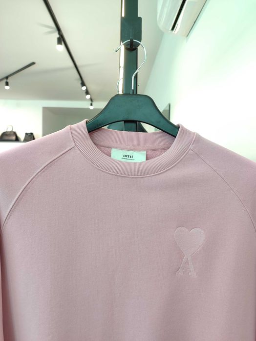 Світшот AMI PARIS Broderie Sweatshirt Pale Pink