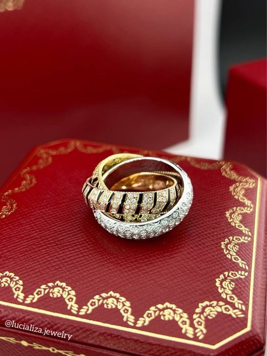 Кольцо в стиле Trinity  золото 750