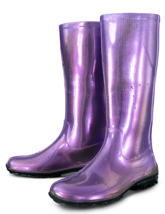 Kalosze Damskie Wysokie Buty Lekkie Kameleon PVC Modne r.37,41