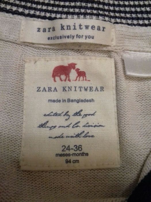 Кофта на замке Zara рост 94 см