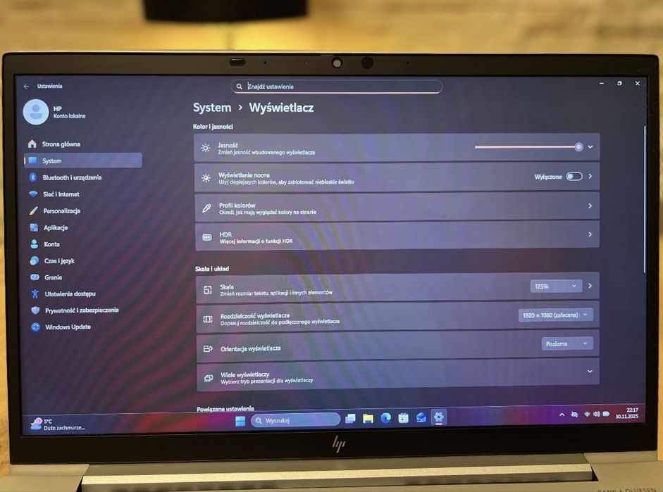 Biznes klasa! Nowy HP 14” i5-8x4,40Ghz 16GB SSD 1TB Windows 11
