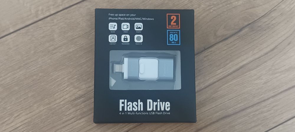 Wielofunkcyjny pendrive USB 4 w 1 flashdrive 256Gb