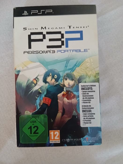 Persona 3 Portable PSP Completo + Cartas Edição Especial