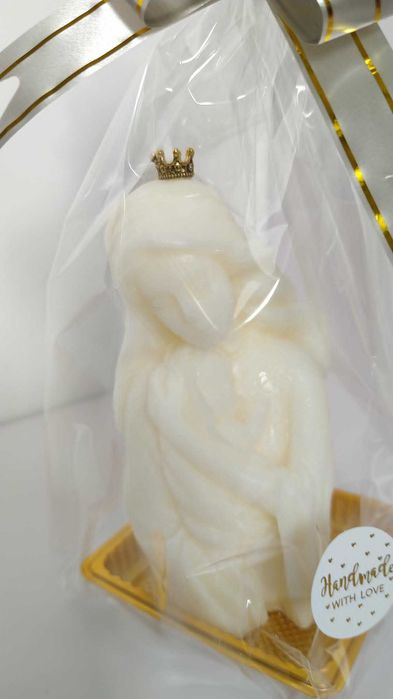 Vela Artesanal Aromática - Mãe com Bebé ao Colo.