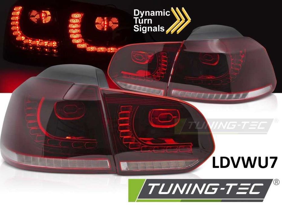 Lampy tył tylne VW GOLF 6 VI 08-13 DYNAMICZNE LED Smoke TUNINIG NOWE!
