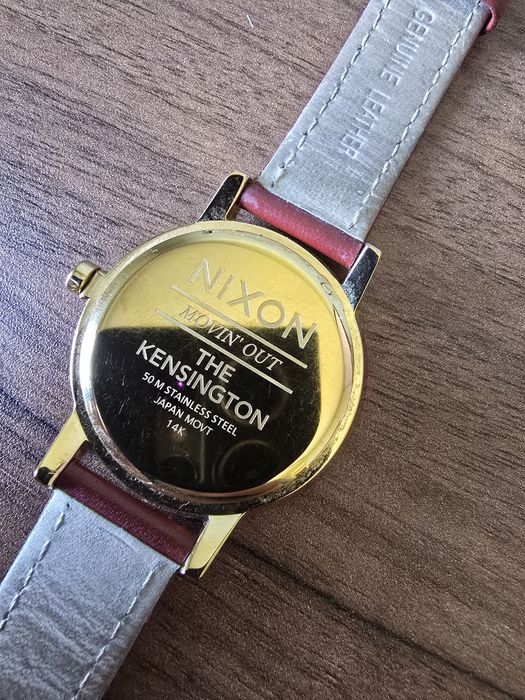 Zegarek Nixon Kensington Leather Gold/ Saddle