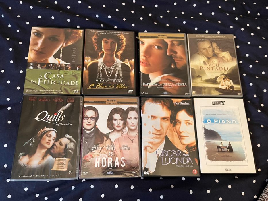 Lote 7xDVDs Piano, Horas, Quills, véu Pintado, Brinco de Pérola,