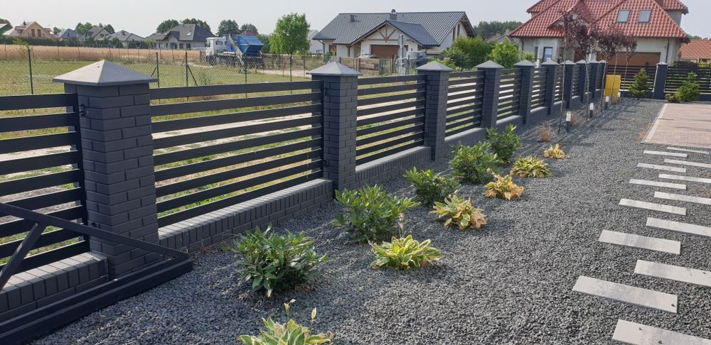 Ala klinkier, slupki, murki, ogrodzenie, ogrodzenia