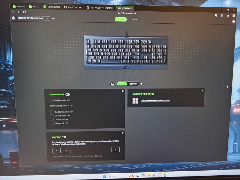 Клавіатура Razer Cynosa Lite RGB