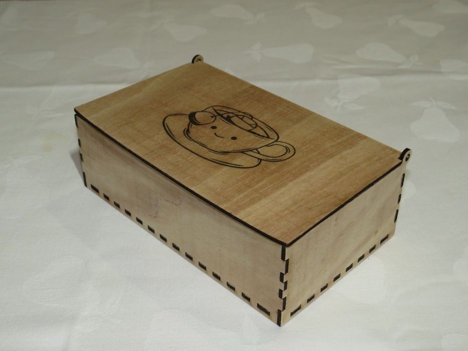 Caixa de madeira para chá