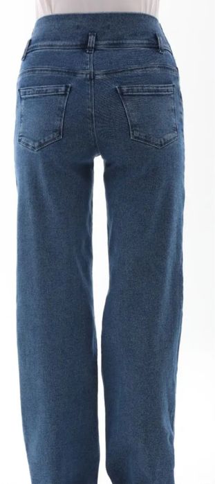 Джинси для вагітних з трикотажним поясом.