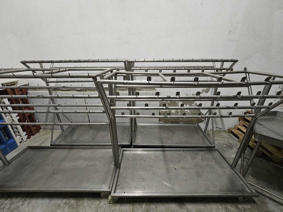 Carros para matadouto de pendurar fissuras em inox