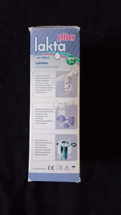 Laktator ręczny Lakta plus plastikowy