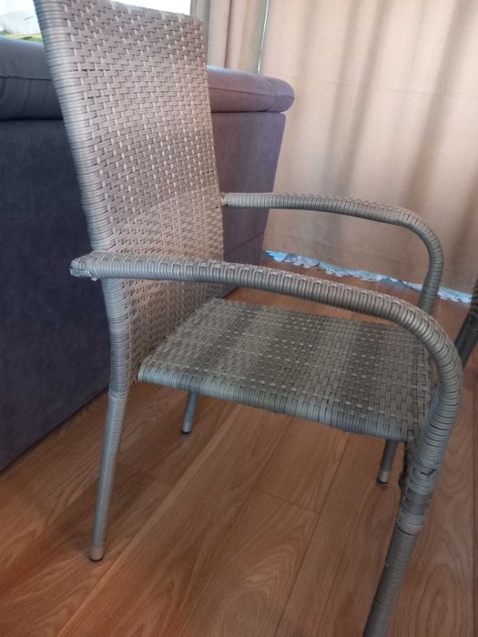 Meble ogrodowe, stół, krzesła