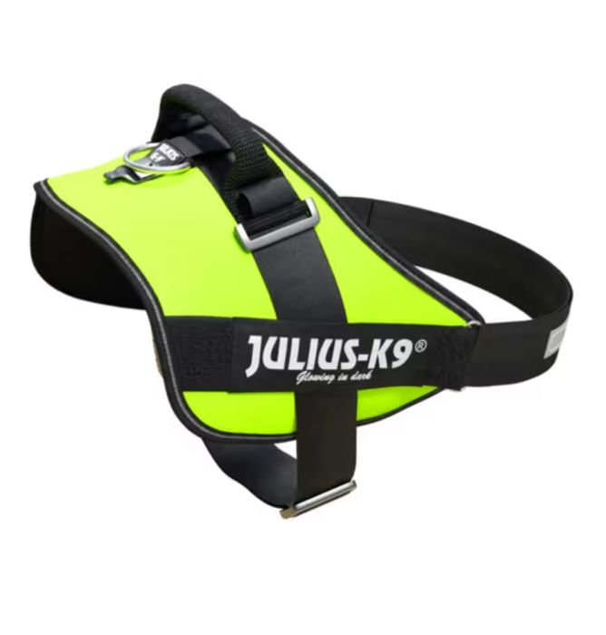 Julius-K9 neon mini-mini XS szelki uprząż żółta