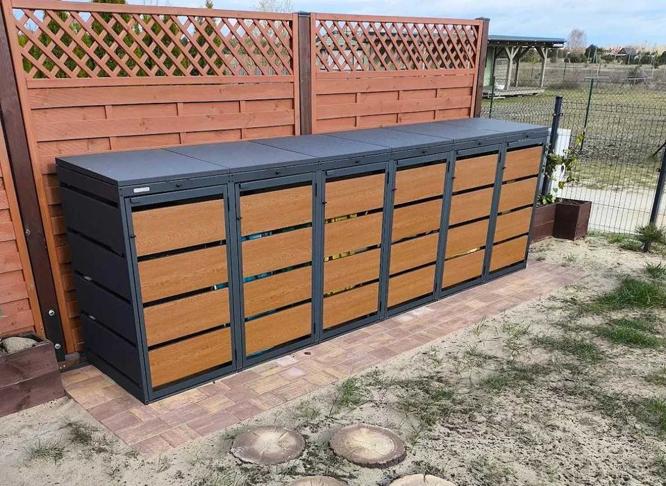 Zabudowa koszy na śmieci metal Premium, Obudowa na kosze, Osłona koszy