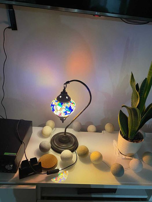 Lampka stołowa ozdobna w stylu orientalnym