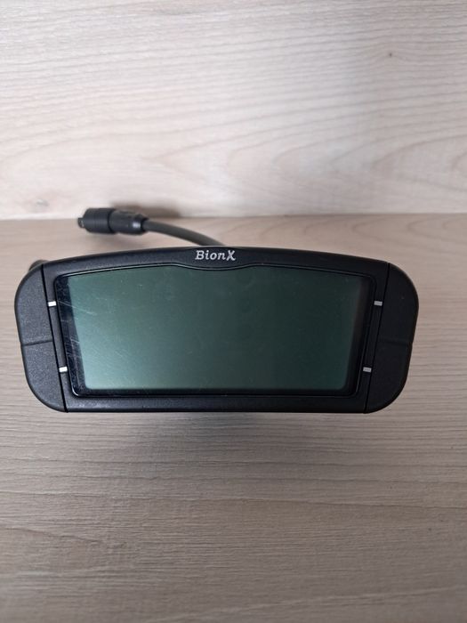 Uszkodzony oryginalny wyświetlacz BionX G2 z podstawką montażową (uchwytem) | Do e-bike (Trek, Diamant, Grace)