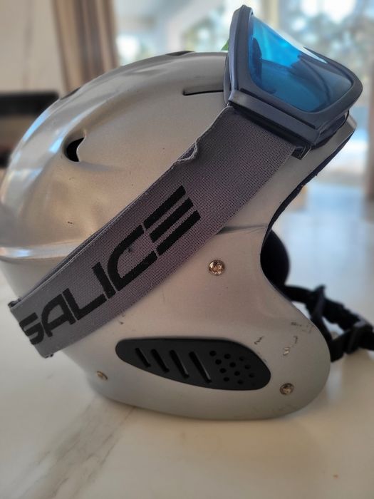 Kask narciarski męski L/XL z googlami