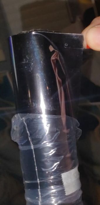 2 rolos de vinil preto