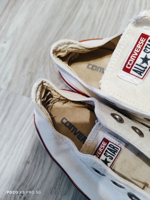Białe krótkie trampki Converse 40