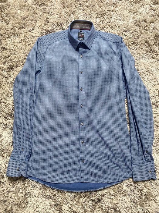 Koszula Męska z kołnierzem OLYMP Body Fit Slim Fit Casual Elegancka