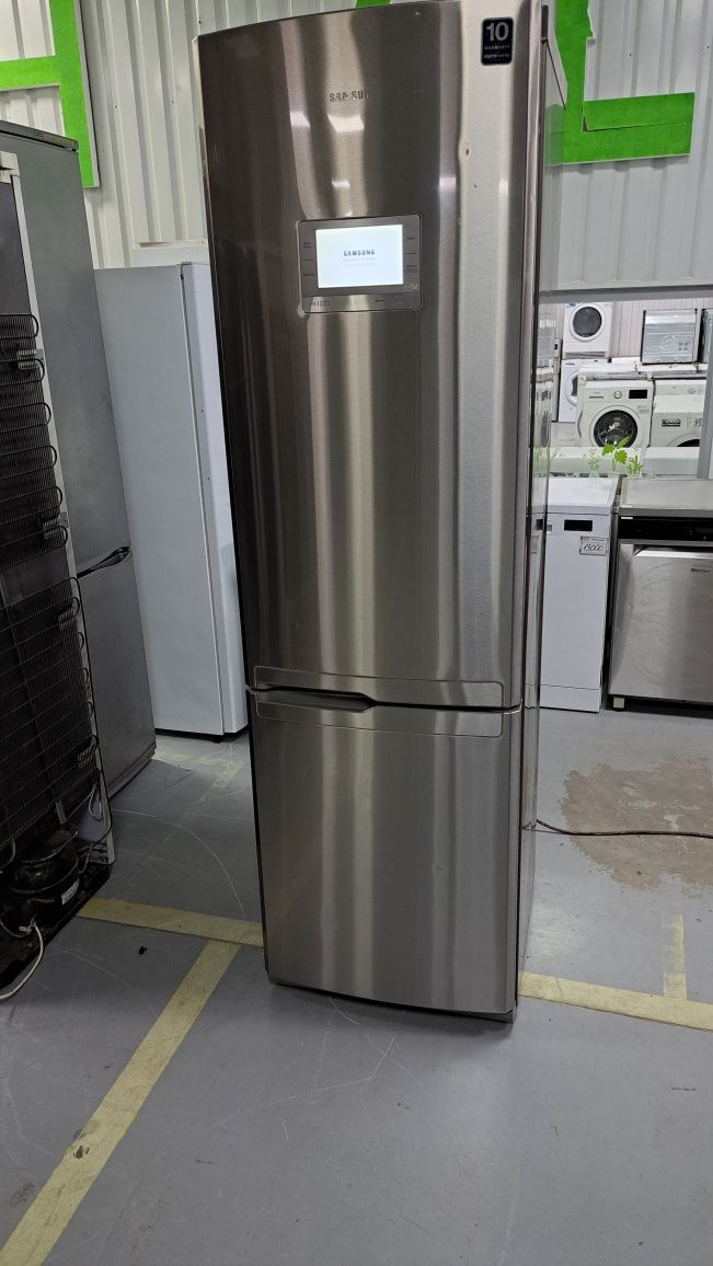 Високий двохметровий холодильник Samsung inverter nofrost нержавійка: 4 ...