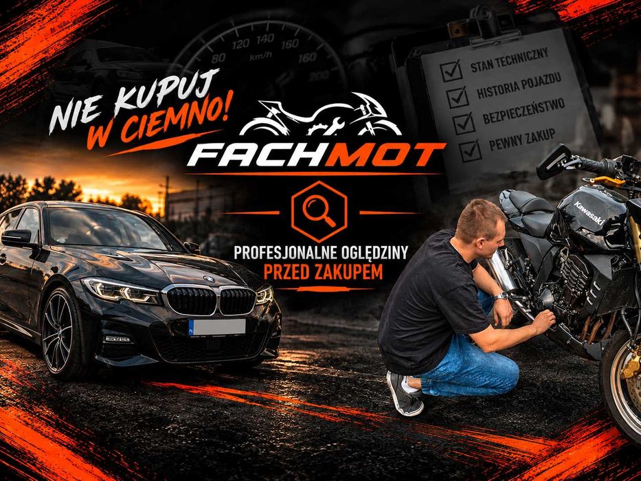 Pomoc przy zakupie, oględziny, sprawdzenie samochodu motocykla Quada