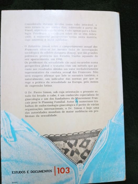 Relatório Simon O Comportamento Sexual dos Franceses Pierre Simon 1972