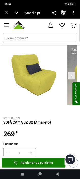 Poltrona/ sofá   cama