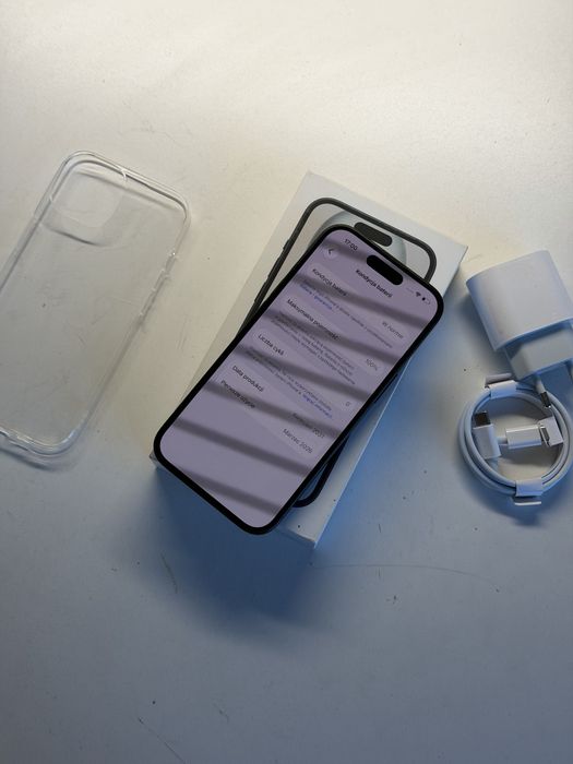 iPhone 15 128gb czarny bateria 100% komplet