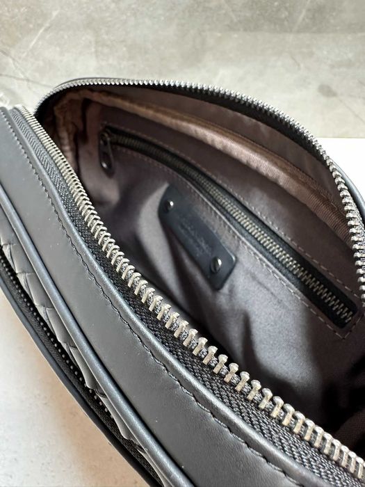 Шкіряна сумка Bottega Veneta Кросбоді Чорна / Сумка Боттега Венета