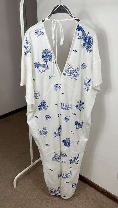 Вишите  плаття/кафтан zara M-L оверсайз