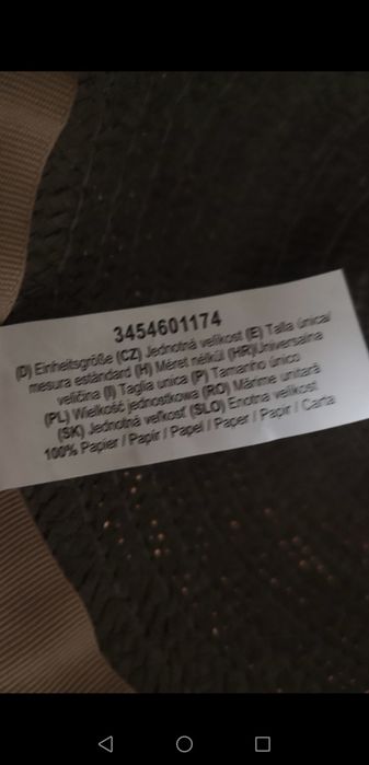 Elegancki kapelusz TEDI  100% paper