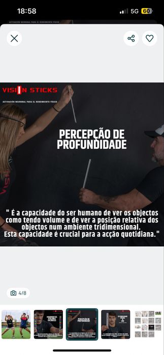 Vision Sticks - Ativação Neuronal para o Rendimento Físico - NOVO