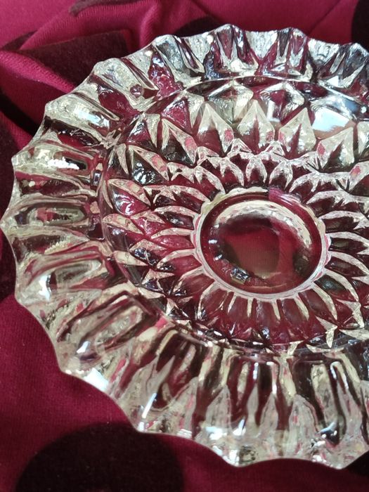 Kryształowa popielniczka z PRL