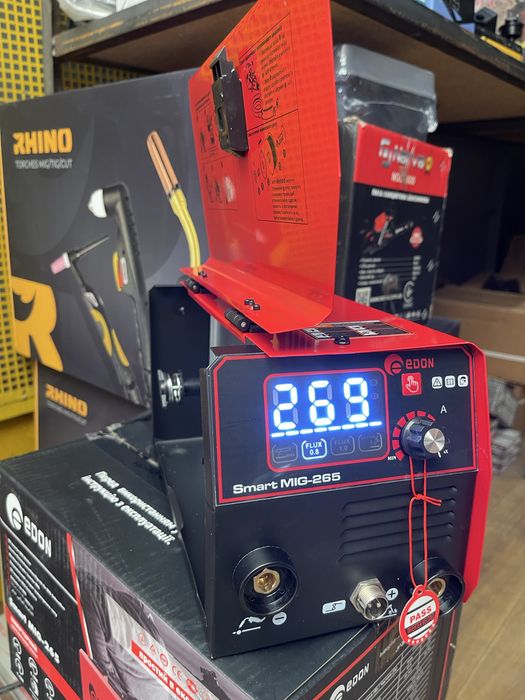 Инверторный полуавтомат EDON smart MIG-265 (mini, 1кг, без газа+сварка