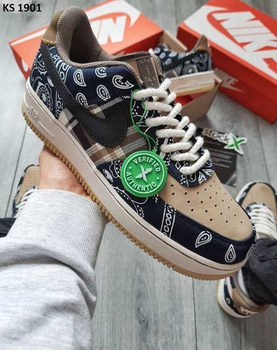 Кросівки Nike Travis Scott x Nike Air Force Cactus Jack. АРТ: KS 1901