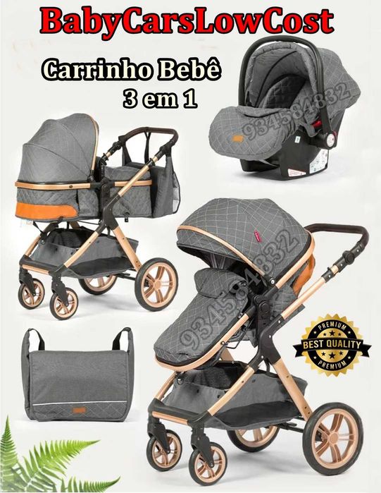 * CARRINHO DE BEBÉ TRIO * 3 em 1 * NOVOS * Oportunidade + Ofertas *